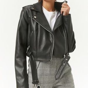 FAUX LEATHER JACKET